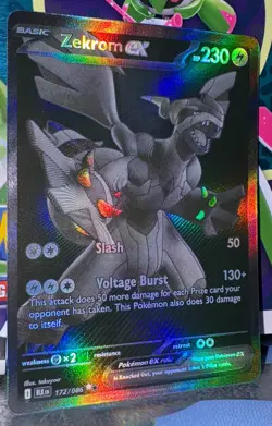 Zekrom Ex 172/086 Black Bolt English Pokemon TCG NM - Image 5