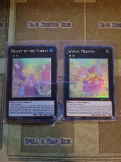 YUGIOH JOYOUS MELFFYS PHRA + MELFFY OF THE FOREST MP21 SUPER 1ST ED NM - Image 1