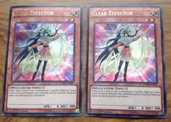 YuGiOh - 2 x CLEAR EFFECTOR - ULTRA RARE - DUSA-EN035 - 1ST EDITION NEW - Image 1