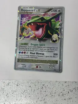 Rayquaza C Lv.X DP47 Black Star Promo Diamond & Pearl Holo Rare Pokemon Card - Image 1