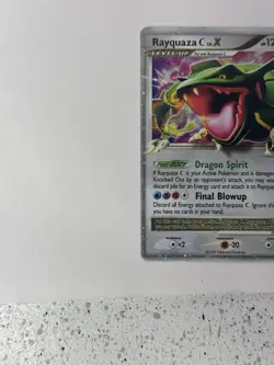 Rayquaza C Lv.X DP47 Black Star Promo Diamond & Pearl Holo Rare Pokemon Card - Image 3