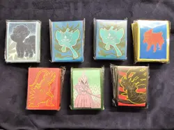 Pokemon Trading Card Sleeves 7x Pack Lot 455 Sleeves Total - Image 1