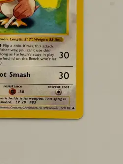 Shadowless Farfetch'd Pokemon Card 1999 Base Set WOTC TCG 27/102 - Image 4