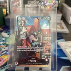 PSA Exclusive One Piece Card Game Shanks Leader OP09-001 - Image 1