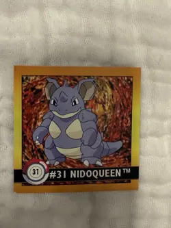 Nidoqueen 31 Artbox Series 1 Stickers Vintage Pokemon Trading Card Game 1999 NM - Image 1