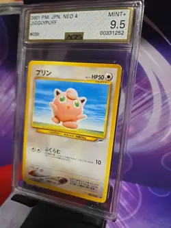 Jigglypuff No. 039 Neo 4 Destiny Japanese Pokemon Card AGS 9.5 MINT FS - Image 3
