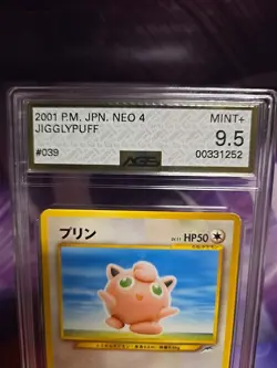 Jigglypuff No. 039 Neo 4 Destiny Japanese Pokemon Card AGS 9.5 MINT FS - Image 4