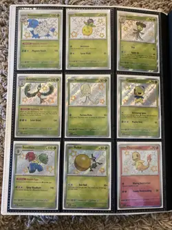 Pokemon Paldean Fates Baby Shiny Complete Set With Bonus Cards & Binder - Image 2