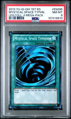 Yu-Gi-Oh! Legendary Collection 4 Mega-Pack Mystical Space Typhoon EN285 PSA 8 - Image 1