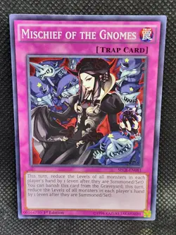 Yugioh Mischief of the Gnomes SECE-EN081 1st Edition NM Condition - Image 1