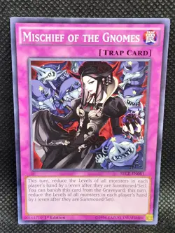 Yugioh Mischief of the Gnomes SECE-EN081 1st Edition NM Condition - Image 3