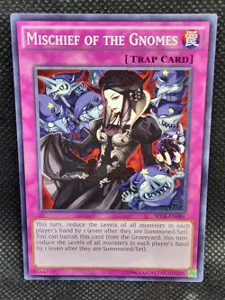 Yugioh Mischief of the Gnomes SECE-EN081 Unlimited Edition Excellent Condition - Image 1