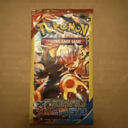 Pokemon XY Primal Clash 3 Card Booster Pack Sealed (Groudon) - Image 1