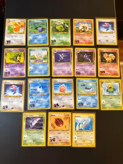 Pokemon TCG 18-Card Vintage WotC lot, LC, Base set 2, Neo, 1st edition mantine - Image 1