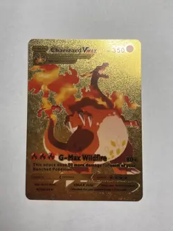 Charizard VMAX Gold Foil Fan Art Display Card 143/293 NM - Image 1