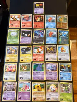 Pokemon TCG 26-Card Vintage Mid-Era Lot, black&white, platinum, eevee - Image 1