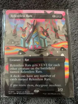 MTG MagicCon Las Vegas Exclusive Relentless Rats Secret Lair Pin 2023 - Image 1