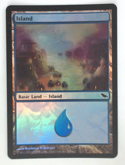 MTG Bling - Foil Basic Land - Island (288) - Shadowmoor -i49 - Image 1