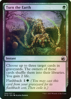 MTG Turn the Earth Foil ** Innistrad: Midnight Hunt ** English (NM) - Image 1