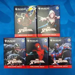 New! SDCC 2025 Magic The Gathering Cards Marvel SPIDER-MAN Welcome Deck Set of 5 - Image 1
