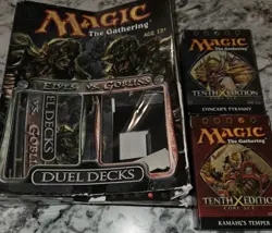 MTG Elves VS Goblins Sealed Duel Decks Open Box + 2 Used 10th Ed Core Sets - Image 2