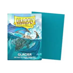 Matte Dual Glacier 100 ct Dragon Shield Sleeves Standard Size - Image 1