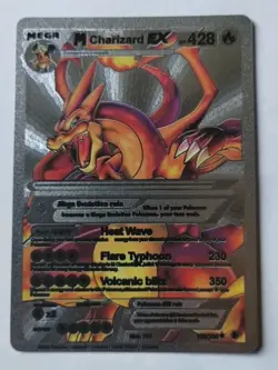 M Charizard EX Silver Foil Fan Art Collector Pokemon Card 159/300 - Image 1