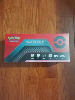 Pokemon TCG 2020 Red Trainer's Toolkit Box 4 Booster Packs, Sealed - Image 1