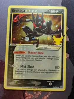 Greninja SWSH144 Promo Pokemon Celebrations 25th anniversary Pokemon TCG Card - Image 1