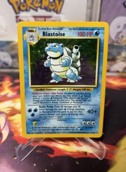 Blastoise Holo Rare Base Set Unlimited 2/102 WOTC 1999 Pokemon Card TCG - Image 1