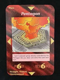 Pentagon Card Limited INWO Illuminati New World Order NM/M - Image 1