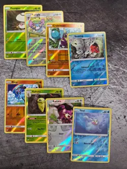 Pokemon: Various Sets Common/Uncommon Reverse Holo Lot (8 Cards) - Image 1