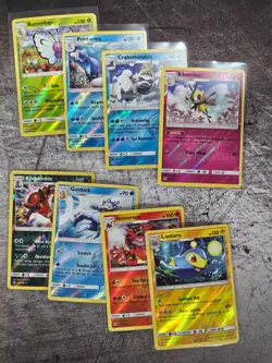 Pokemon: Sun & Moon Rare Reverse Holo Lot (8 Cards) - Image 1