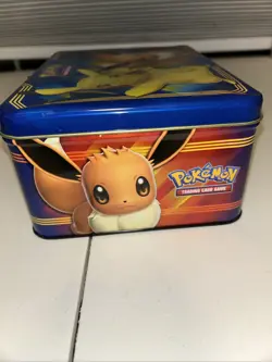 Pokemon TCG: Fall 2018 Collector’s Chest Tin Featuring Pikachu & Eevee No Cards - Image 5