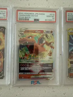 Lot 3 PSA10 Pokemon Card Game Japanese Charizard - Image 3