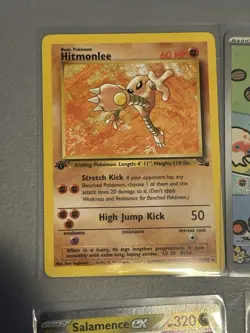 Pokemon Lot! Hitmonlee First Edtion. Random Years And Cards - Image 2