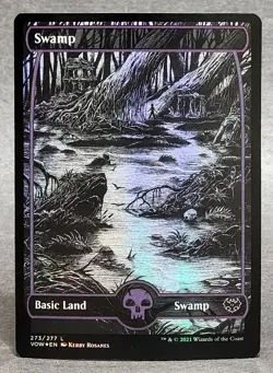 Magic MTG Swamp (273) Basic Land Foil Innistrad: Crimson Vow NM - Image 1