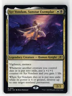MtG EoE Syr Vondam, Sunstar Exemplar #231 Non-Foil - Image 1