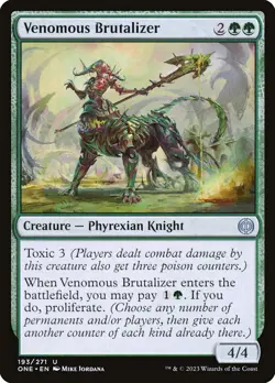 Venomous Brutalizer Foil (193) Phyrexia: All Will Be One ONE MTG Magic - Image 1