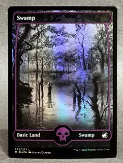 Magic MTG Swamp (272) Basic Land Foil Innistrad: Midnight Hunt - Image 1
