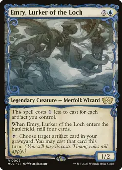 Emry, Lurker of the Loch - Showcase MUL NM MTG - Image 1