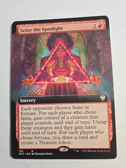 Sieze the Spotlight Borderless Extended x1 MTG ENGLISH Rare Check My Store! - Image 2
