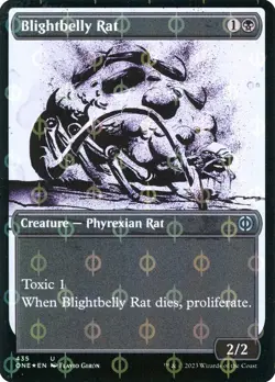 Blightbelly Rat Foil (435) Compleat Phyrexia: All Will Be One ONE MTG Magic - Image 1