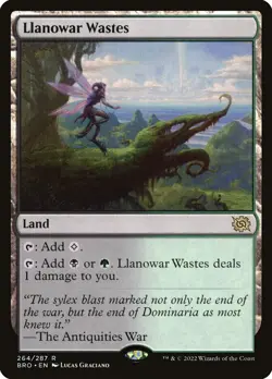 Llanowar Wastes Foil (264) The Brothers' War BRO MTG Magic - Image 1