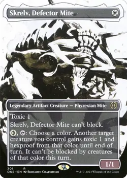 Skrelv, Defector Mite (301) Borderless Phyrexia: All Will Be One ONE MTG Magic - Image 1