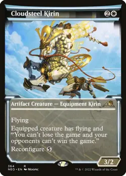 Cloudsteel Kirin (364) Showcase Kamigawa: Neon Dynasty NEO MTG Magic - Image 1