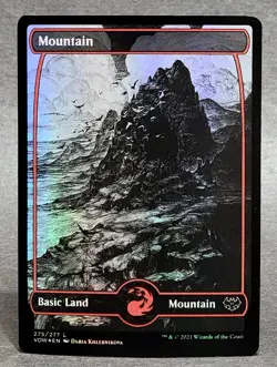 Magic MTG Mountain (275) Basic Land Foil Innistrad: Crimson Vow NM - Image 1