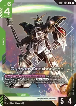 Gundam TCG English - Gundam Deathscythe - GD01-025 (LR) NM - Image 1