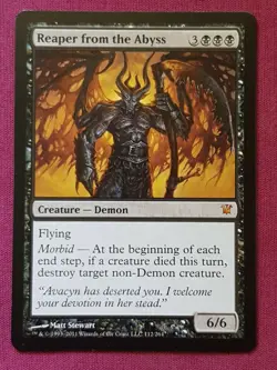Magic The Gathering INNISTRAD REAPER FROM THE ABYSS black card MTG - Image 1