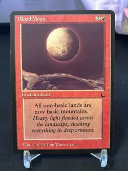 Magic the Gathering MTG Blood Moon The Dark Never Played NM - Image 1